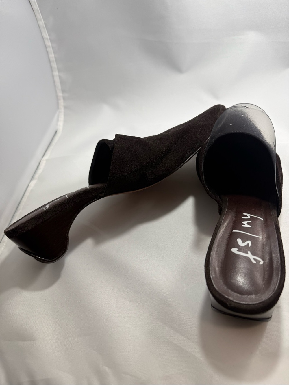 Stylish Brown Slip-On Heeled Mules